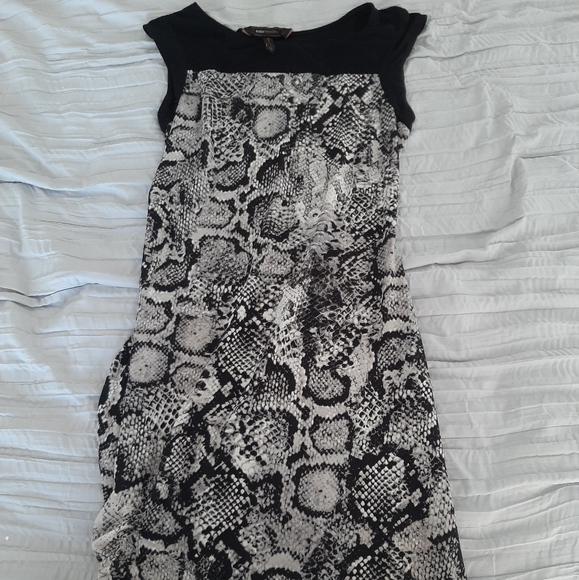 BCBG MaxAzria Mini Dress With Snakeskin Print - Picture 6 of 10